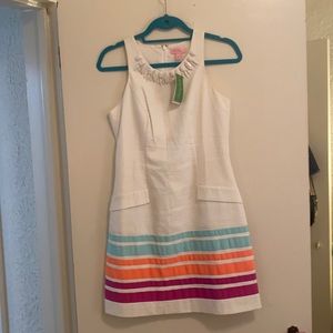 Brand New White Lilly Pulitzer Shift Dress Size 2